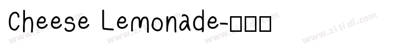 Cheese Lemonade字体转换